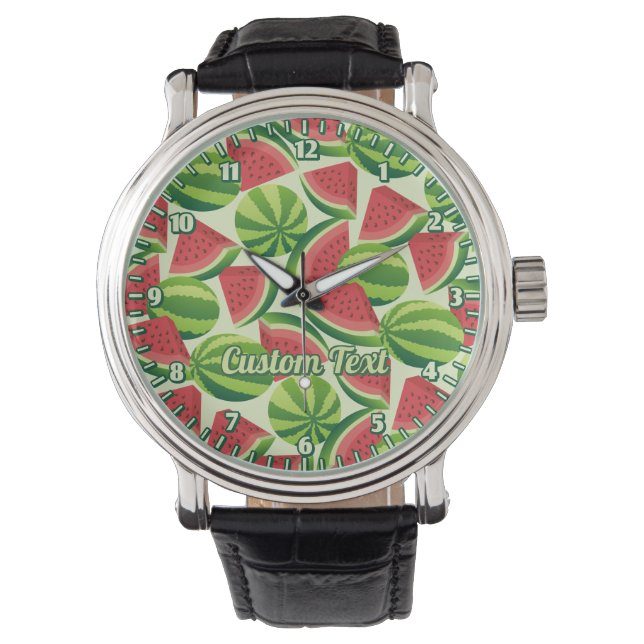 Watermelon Pattern Wrist Watch (Front)