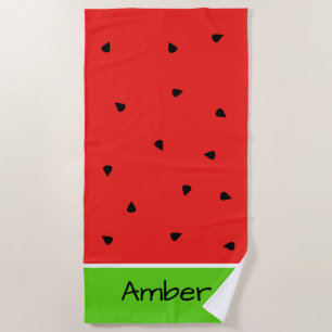 "Watermelon" Personalised Beach Towel