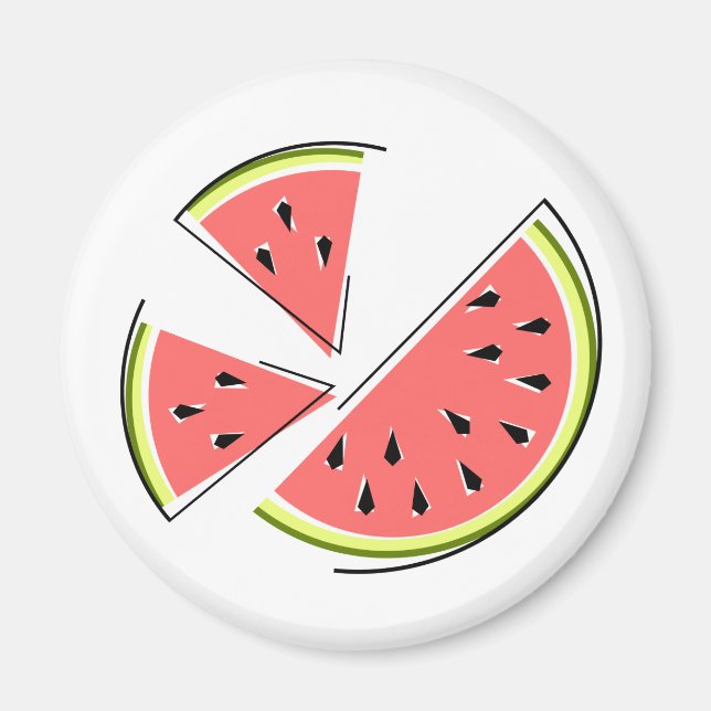 Watermelon Pieces Magnet (Front)