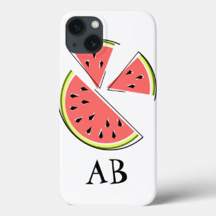 Watermelon Pieces 'Monogram' iPad Mini case