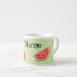 Watermelon Pieces Name Espresso Cup