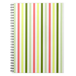 Watermelon Pieces Stripe Thin Notebook