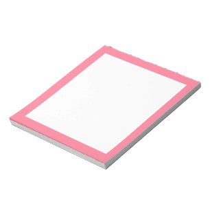 Watermelon Pink Border Notepad