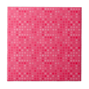 watermelon pink dots tile