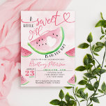Watermelon Pink Girl Baby Shower Invitation<br><div class="desc">A sweet little girl is on her way,  so it is time to celebrate with this cute watercolor watermelon-inspired design perfect for a little girl due in the summer.</div>