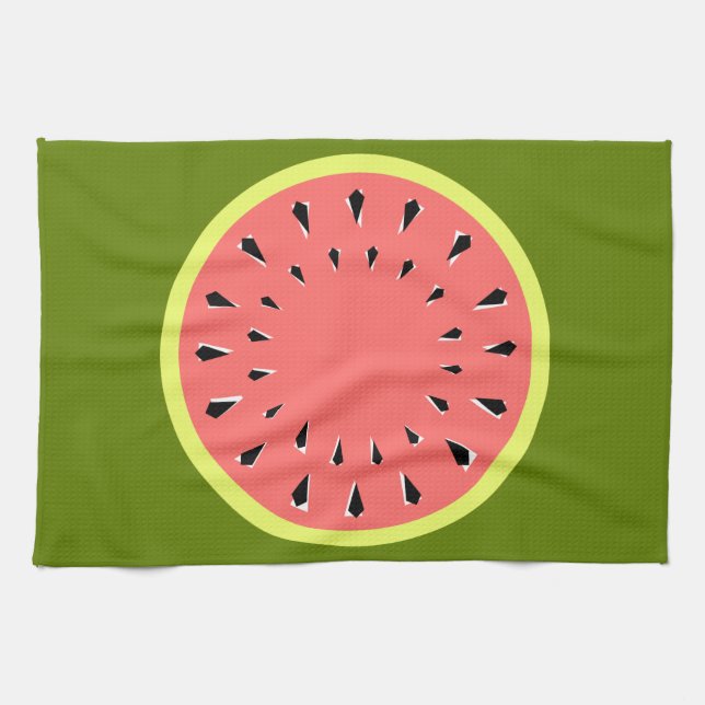 Watermelon Pink kitchen towel (Horizontal)