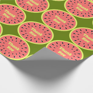 Watermelon Pink Multi Thank You Wrapping Paper