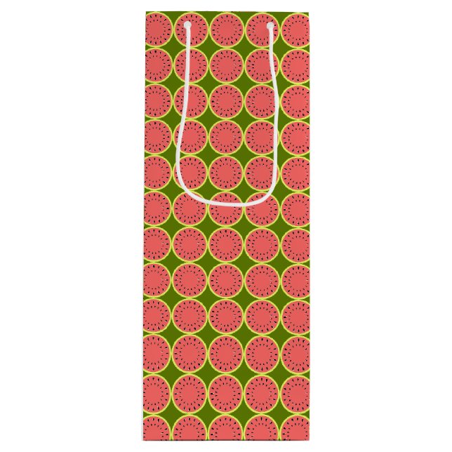 Watermelon Pink Multi Wine Gift Bag (Front)