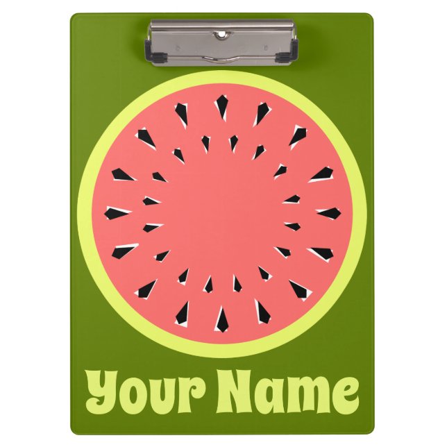 Watermelon Pink Name Clipboard (Front)