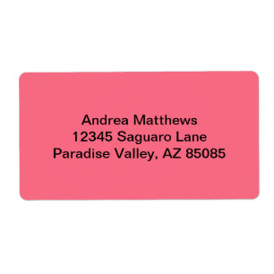 Watermelon Pink Solid Colour
