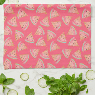 Watermelon Pink Tea Towel