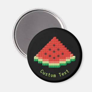 Watermelon Pixel Art Magnet