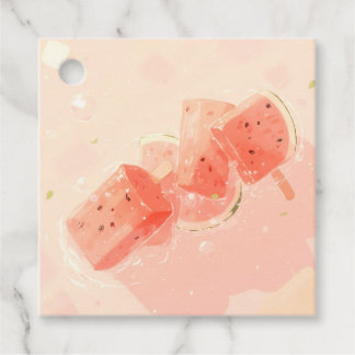 Watermelon Popsicle Favour Tags