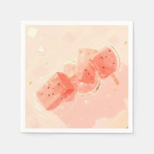 Watermelon Popsicle Napkin