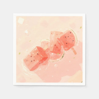 Watermelon Popsicle  Napkin