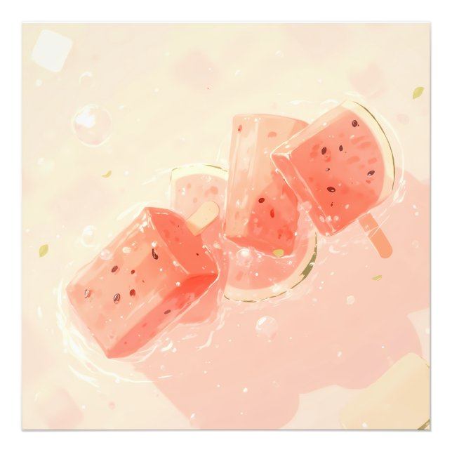 Watermelon Popsicle  Photo Print (Front)