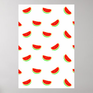 Watermelon poster, fruits poster, tropical fruit, poster