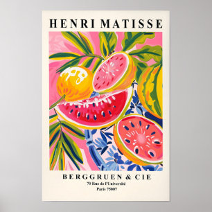 Watermelon Poster, Matisse Art Print, Mid Century Poster