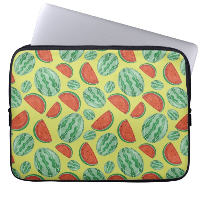 Watermelon Print Laptop Sleeve (Front)