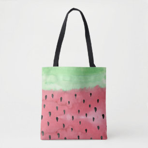 Watermelon Print Tote Bag