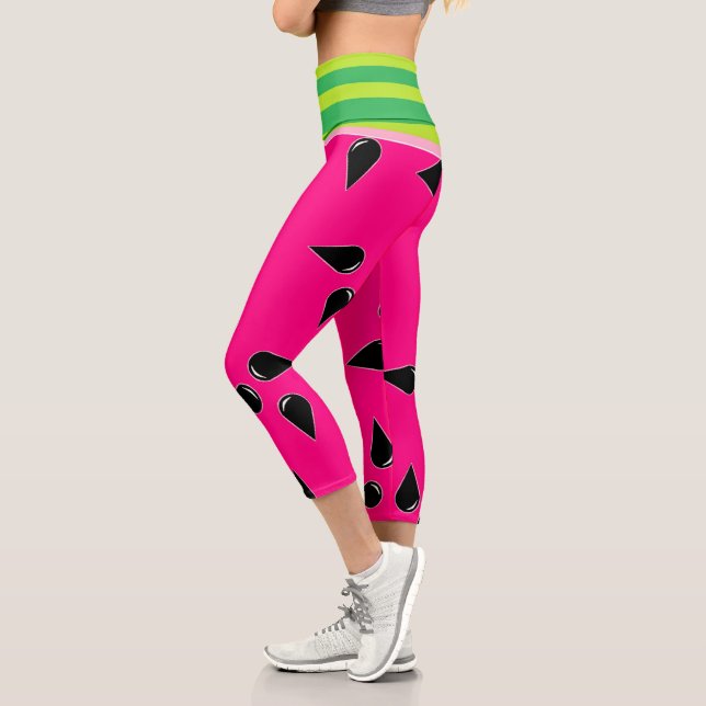 Watermelon Print Yoga Pants High Waist Leggings  (Left)