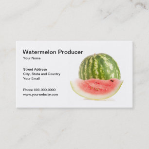 Watermelon Producer Business Card