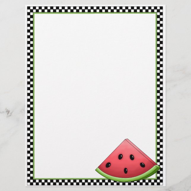 Watermelon Recipe Sheets (Front)