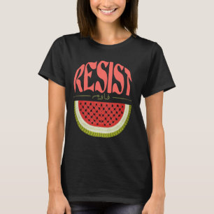 Watermelon Resist Palestine Arabic, Watermelon Fla T-Shirt