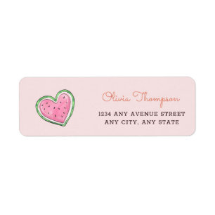 Watermelon   Return Address Label