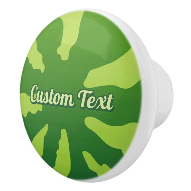 Watermelon Rind Ceramic Knob (Right)