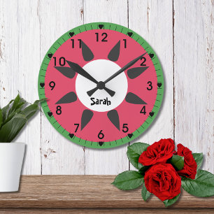 Watermelon Round Clock