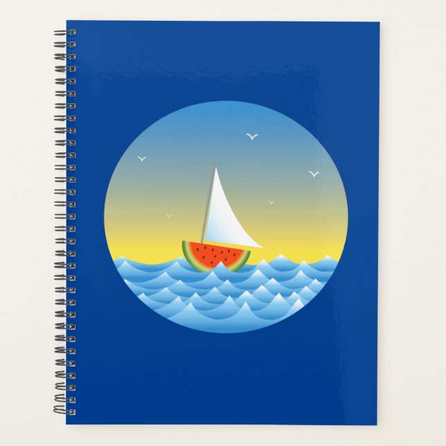 Watermelon Sailboat Planner (Front)