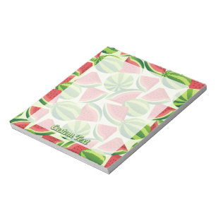 Watermelon seamless background notepad