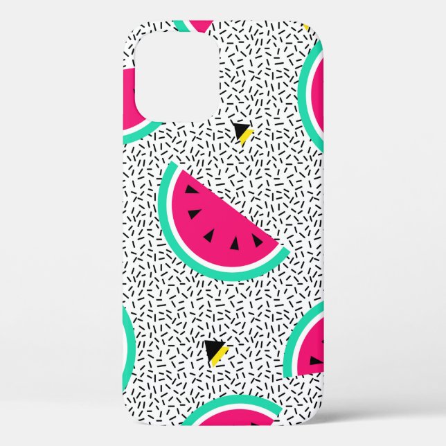 Watermelon seamless pattern. Geometric retro style Case-Mate iPhone Case (Back)