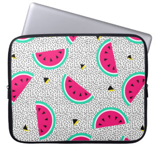 Watermelon seamless pattern. Geometric retro style Laptop Sleeve