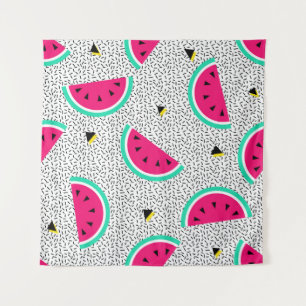 Watermelon seamless pattern. Geometric retro style Tapestry
