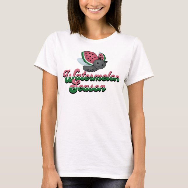 Watermelon Season Ladybug T-Shirt (Front)