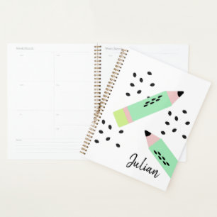 Watermelon Seeds Back to School Kids Name Planner