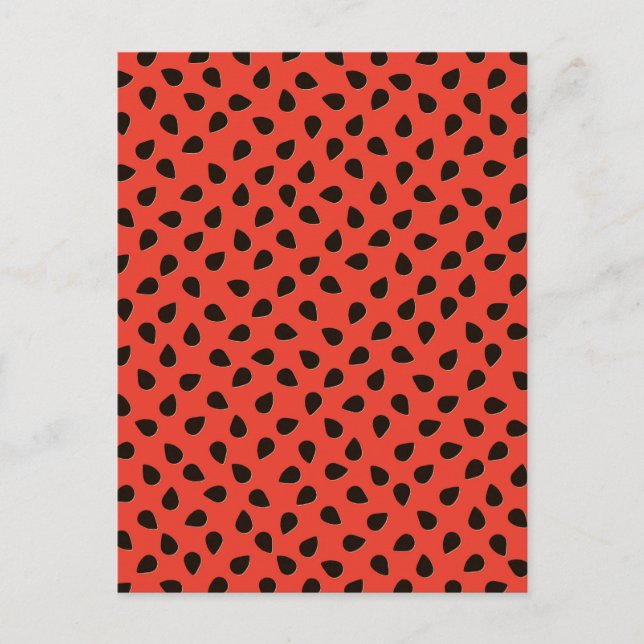Watermelon Seeds Pattern Postcard (Front)