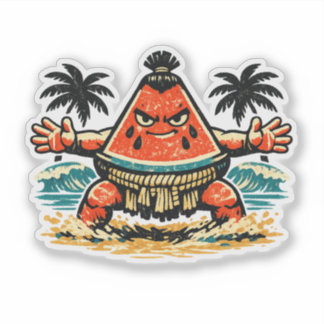 Watermelon Shogun Beach Sumo — Vintage Summer Warr