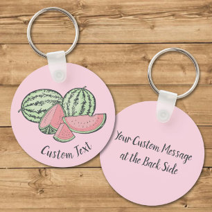 Watermelon Sketches Keychain