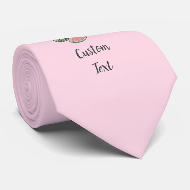 Watermelon Sketches Tie (Rolled)