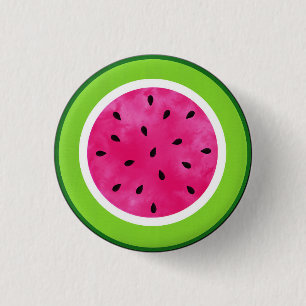 Watermelon Slice 3 Cm Round Badge