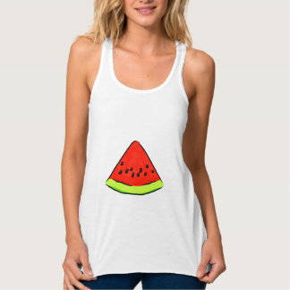Watermelon Slice Art Drawing Watermelon Red Green Singlet
