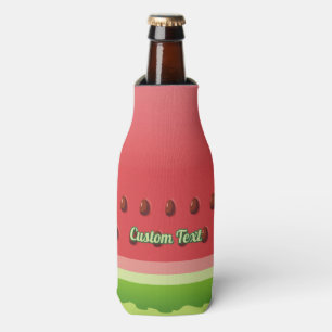 Watermelon slice background bottle cooler