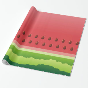 Watermelon slice background wrapping paper