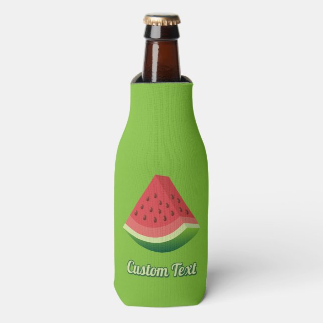 Watermelon slice bottle cooler (Bottle Front)