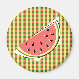Watermelon Slice Check Magnet