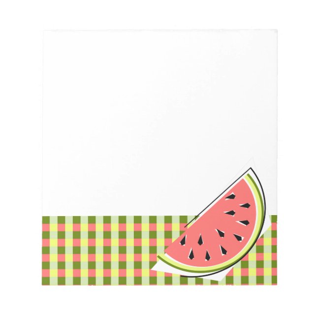 Watermelon Slice Check Notepad (Front)