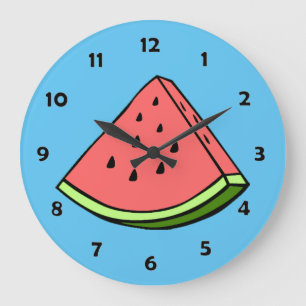 Watermelon Slice Clock